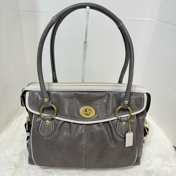 Gray Leather Shoulder‎ Bag - Picture 1 of 16